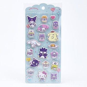 サンリオキャラクターズ マシュマロシール カップケーキ 文具 Sanrio