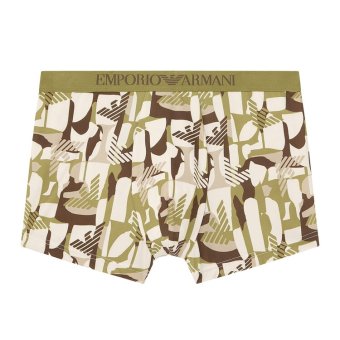 エンポリオアルマーニ：ALL OVER PRINTED MICROFIBER ボクサーパンツ (モス・イーグル)[ボクサーパンツ/ 男性下着/ メンズインナー/人気ブランド/おすすめギフト/誕生日プレゼント/メンズファッション]