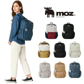 【moz】 リュック 大容量 zzrk02 バックパック 軽量 使いやすい 普段使い カバン 鞄 かばん バッグ レディース プレゼント ギフト 母の日 敬老の日 ブラック