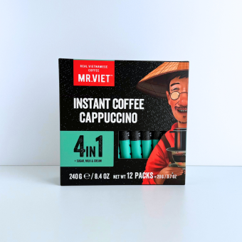 【スティックコーヒー】ベトナムコーヒー｜4in1カプチーノ｜MR.VIET｜チョコレートの香りの甘いカプチーノ