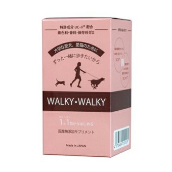 WALKY WALKY （ウォーキー ウォーキー） ペット用 関節ケア 歩行ケア サプリメント 2g x30包 非変性2型コラーゲン カルニキング L-カルニチン 歩行サポート