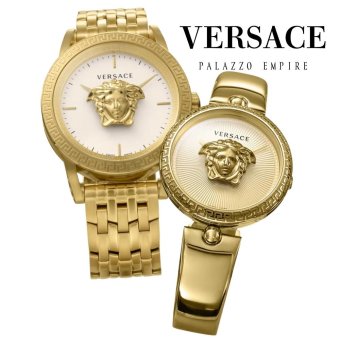 ヴェルサーチェ ペアウォッチ メンズ レディース ゴールド イエローゴールド VERSACE メデューサ グレカ スイス製 高級 ブランド カップル 夫婦 記念日 プレゼント ギフト 卒業 入学 お祝い