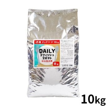 Dr.PRO. ドクタープロ DAILY デイリー ドッグフード 3フィッシュ2ポテト 中大型犬用 平粒 成犬用 10kg