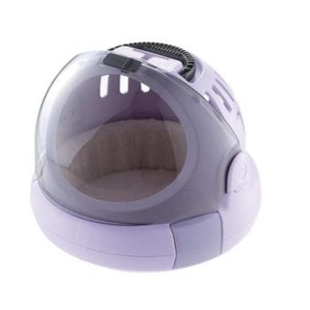 リッチェル コロル おでかけネコベッド S パープル 猫用 キャリーバッグ ハウス ペット用 ベッド ドーム型 通院 災害 避難 移動用 キャリーケース おしゃれ 可愛い