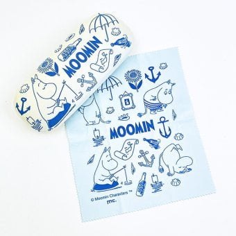ムーミン メガネケース ブルー MOOMIN SUMMER