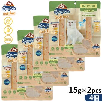Kaniva カニワ ソフトバー 猫用おやつ ターキー 15g×2Pcs×4個