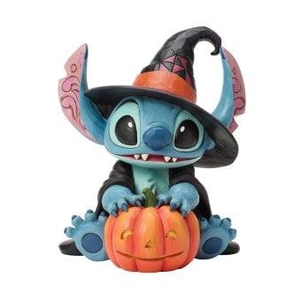 ジム ショア Jim Shore ディズニー トラディション Disney Traditions スティッチ ウィッチ バイ ジャック・オ・ランタン 置物 フィギュア 人形 6017942 リロアンドスティッチ インテリア ＜ハロウィン＞