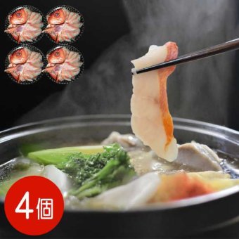 金目鯛 しゃぶしゃぶ 4皿セット 国産 銚子つりきんめ 刺身用 スライス 魚介 海鮮 高級 ギフト 贈り物 お祝い 内祝い お取り寄せ グルメ 贅沢 冷凍 鍋 魚