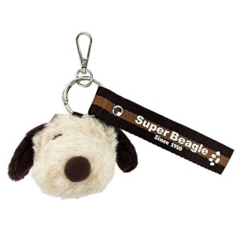 スヌーピー ぬいぐるみマスコットベルトキーリング (モカ) SNOOPY