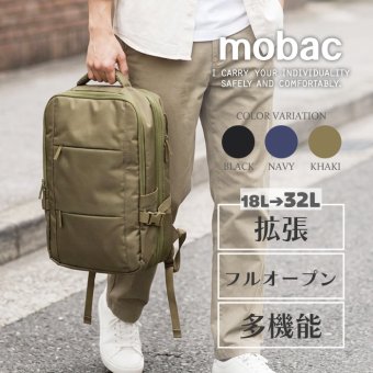 mobac モバック 拡張リュック 大型 カジュアル メンズ 大容量 バックパック ポリエステル 軽量 頑丈 強いファッション アウトドア 旅行