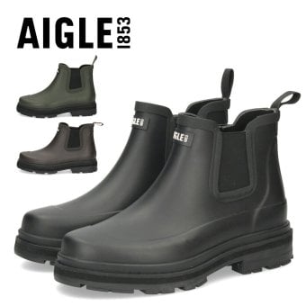 AIGLE エーグル メンズ  SOFT RAIN M2 ソフトレイン2 ラバーブーツ レインブーツ 防水 長靴 サイドゴア ショートブーツ ローカット ZZHNC95