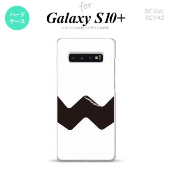 SC-04L SCV42 Galaxy S10+ スマホケース ハードケース ギザギザ 白 黒 メンズ レディース nk-s10p-193