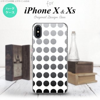 【iPhoneX】【スマホケース/スマホカバー】【アイフォンX】iPhoneX スマホケース カバー アイフォンX 水玉 黒 nk-ipx-1375【メール便送料無料】