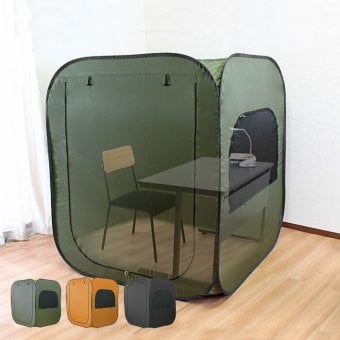 デスク チェア 単品 個室テント 一人用 室内 3色対応 簡易テント 防災テント 災害テント 震災 避難 地震 緊急 インドア アウトドア 個室 屋外 キャンプ グランピング パーソナルスペース 新生活