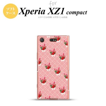 【SO02K】【スマホケース/スマホカバー】【エクスペリア XZ1】SO02K スマホケース Xperia XZ1 Compact SO-02K カバー エクスペリア XZ1 花柄・バラ（K） ピンク nk-so02k-tp266【メール便送料無料】