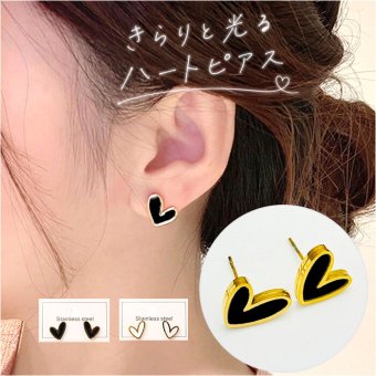 ピアス ハート 通販 ハートピアス アクセサリー ジュエリー ステンレス サージカルステンレス レディース 両耳 可愛い かわいい 大人 女性 贈り物 ギフト 贈り物 シンプル ガーリー カジュアル おしゃれ オシャレ
