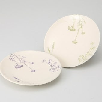 Harb ケーキ皿ペア 磁器 美濃焼 やきものの里から、暮らしを贈ります。　ギフト 食器 セット テーブルウェア