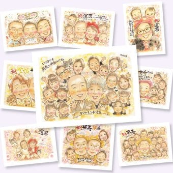 ダイヤモンド婚式の記念に、似顔絵を見るたびその日の気持ちがよみがえります。下書き確認あり。修正無料で納得の表情になるまで調整します。 プレゼント 似顔絵 ダイヤモンド婚式 名入れ ギフト 贈り物 手描き ダイヤモンド婚式 金婚式 結婚記念日 大人数 おじいちゃん おばあちゃん 祖母 家族 夫婦 名入れ 下書き確認 修正無料 そっくり かわいい 喜ばれる 一生もの 感謝 長寿 結婚60周年