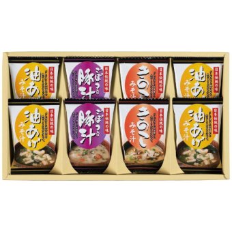 【ギフト対応無料】フリーズドライお味噌汁三種の味詰合せ KF-BO (KF-BO) ※送料無料(北海道・沖縄は除く)
