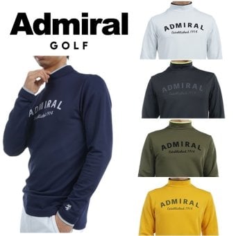 アドミラル ゴルフ メンズ 裏起毛 モックネックシャツ ADMA494 秋冬モデル お誕生日祝い お祝い 記念品 お父さん 父の日 彼氏 男性 30代 40代 50代 60代  還暦祝い 敬老の日 人気プレゼント プレゼント