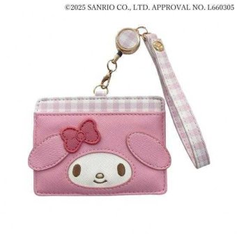 【11月10日入荷分予約受付中】 マイメロディ リール付パスケース 定期入れ ICカードケース サンリオ キャラクター グッズ 合皮 通勤 通学 ピンク 可愛い 女の子 レディース プレゼント ギフト サンリオ正規ライセンス品