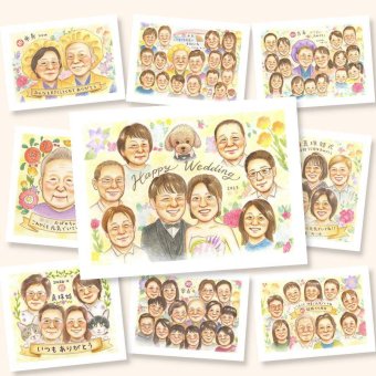似顔絵 サンクスボード プレゼント 贈り物 ギフト 名入れ 手描き サンクスボード 披露宴 婚礼 感謝 結婚式 大人数 親族 新郎 両親 新婦 名入れ 下書き確認 修正無料 親孝行 かわいい 宝物 そっくり 思い出 婚礼 披露宴 感謝ボード お祝い返し 大量注文 感動 傘寿祝い 応援 クリスマス メモリアルギフト 白寿祝い 喜寿祝い バレンタインデー ホワイトデー