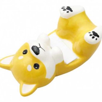 スマホスタンド 豆柴 磁器製 卓上 スマートフォン タブレット スタンド かわいい 柴犬 グッズ インテリア 雑貨 置物 癒し おしゃれ デスク周り オフィス 収納 プレゼント ギフト セトクラフト
