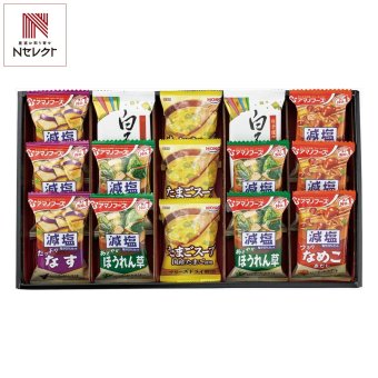 アマノフーズ みそ汁 スープ 白子のり 詰合せ ギフトセット 計15点入 フリーズドライ 即席味噌汁 白子のり 味付け【北海道・沖縄県・離島 配送不可】
