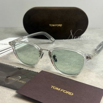 【並行輸入品】【正規品・新品】TOMFORD トムフォード TF1049D FT1049D 26N クリア ライトグリーン イタリア製 アジアンフィット サングラス メガネ 眼鏡 メンズ レディース TOM FORD トム フォード 伊達メガネ ビジネス