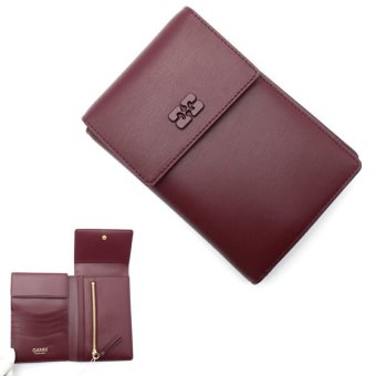 GANNI ガニー 財布 B3010134-436 Bou Travel Wallet サイフ バーガンディ