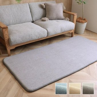 ラグ カーペット 正方形 滑りにくい 防音 ボリューム 厚い へたりにくい パイル地 無地 約185×185cm 約2畳 オールシーズン ホット 対応 床暖房対応