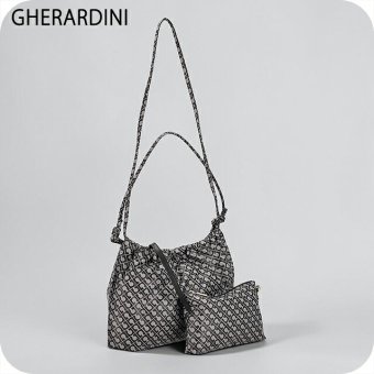 ゲラルディーニ ショルダーバッグ レディース ブランド GHERARDINI Italy GHB0210 GRANI グレー/ブラック