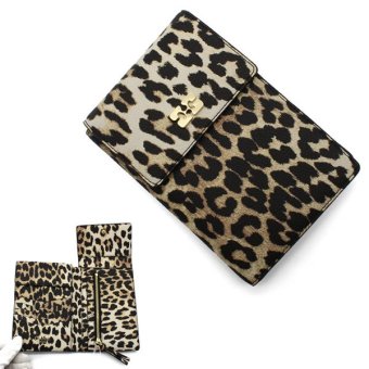 GANNI ガニー B3010041-859 Bou Travel Wallet 財布 サイフ アーモンドミルク レオパード