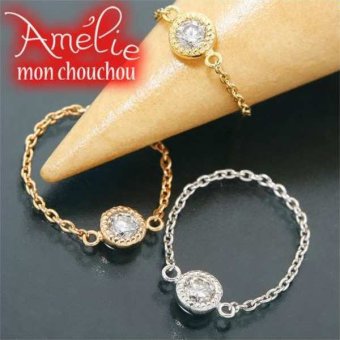 リング 指輪 K18 18金 ホワイトゴールド WG タルトシリーズ Amelie Monchouchou 6号 レディース アクセサリー ジュエリー 華奢 重ね付け ギフト プレゼント