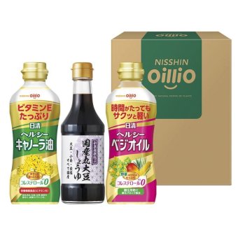【ギフト対応無料】日清オイリオ ヘルシーオイル&国産丸大豆醤油ギフト (TOS-15A) ※送料無料(北海道・沖縄は除く)