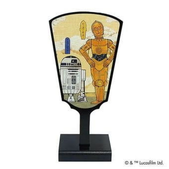 吉徳 飾り羽子板 スターウォーズ ドロイド 浮世絵風 羽子板飾り インテリア雑貨 日本土産 贈り物 ギフト スター・ウォーズ R2-D2 C-3PO BB-8 キャラクター グッズ