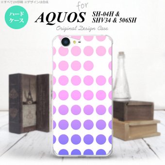 【SH04H】【スマホケース/スマホカバー】【アクオス ゼータ】SH04H スマホケース AQUOS ZETA SH04H カバー アクオス ゼータ 水玉 ピンク nk-sh04h-1374【メール便送料無料】