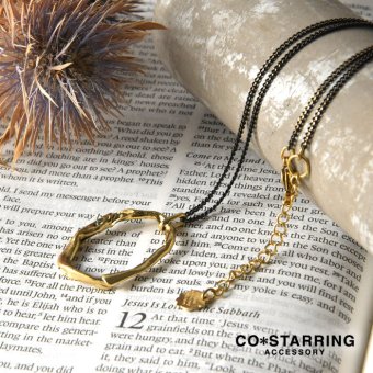 【CO＊STARRING コ・スターリング】ニュアンス オーバル ネックレス (26-7-010-PEN)レディース アクセサリー おしゃれ カジュアル ナチュラル 大人 上品 金属アレルギー対応 おしゃれ 人気 母の日 60代 50代 40代 30代