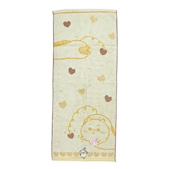 ちいかわ チョコ フェイスタオル (イエロー)