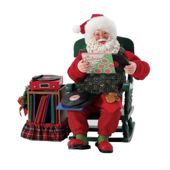 Christmas Grooves 24.1cm | サンタ サンタクロース 人形 置物 フィギュア クリスマス ホリデー Possible Dreams 正規輸入品