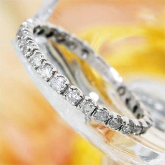 指輪 エタニティリング ダイヤ 0.5ct Pt900 プラチナ ダイヤモンドリング 7号 レディース シンプル 重ね付け 婚約指輪 結婚指輪 プレゼント ギフト