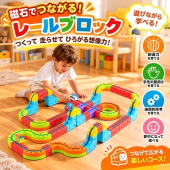 磁力レールブロック 鉄道キューブ 26PCS 磁力ブロック パズルブロック おもちゃ 空間認知 思考力 創造 力レール 組立て 操縦 教育 知育 磁力レール キューブ型ブロック 3歳 幼児 幼稚園 こども 贈り物 誕生日 パーツ 電車 遊び パズルブロックトイ ホビー 知育玩具 クリスマス