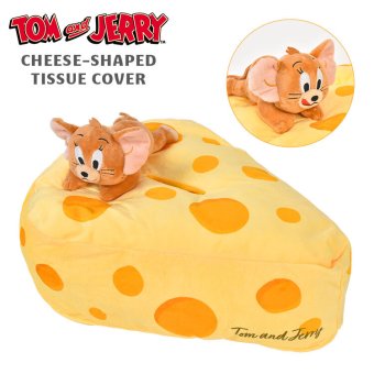 トムとジェリー チーズ型 ティッシュカバー ティッシュケース ティッシュボックスカバー ジェリー ぬいぐるみ ふわふわ キャラクター インテリア 雑貨 ボックスティッシュ ケース かわいい おしゃれ リビング 寝室 子供部屋 誕生日 プレゼント ギフト トムジェリ グッズ