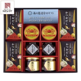 日本料理 神谷 監修 海の恵 詰合せ ギフトセット 4種 計10点入 だし 佃煮 鮭ほぐし 詰め合わせ【北海道・沖縄県・離島 配送不可】