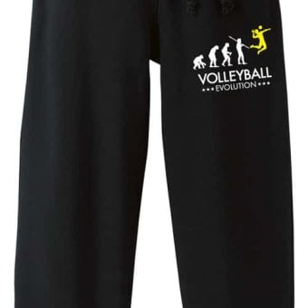 バレーボール スウェットパンツ メンズ レディース キッズ 裏パイル スエット ルームウェア スポーツ ジャージ 綿100 長ズボン 名入れ おしゃれ 文字入れ無料 「バレーボールエボリューション」 アートワークスコウベ 【送料無料】