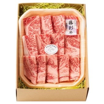 熊本 「フジチク」 藤彩牛ロース焼肉用 (1990030) [お中元][お歳暮] ※送料無料(北海道・沖縄・離島への配送不可)