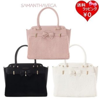 【無料ラッピング】 サマンサベガ Samantha Vega ハンドバッグ アクセントリボン ファー 可愛い レディース ブランド 正規品 新品 ギフト プレゼント 人気 おすすめ 誕生日 記念日 クリスマス 送料無料 svg522496
