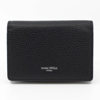 モンテスピガ　monte SPIGA　カードケース　MOSMSP110BK　ブラック　黒　シュリンクレザー　牛革　名刺入れ