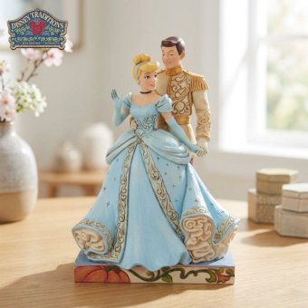シンデレラ & プリンス・チャーミング 19.5cm | ディズニー トラディションズ ジムショア グッズ フィギュア 人形 置物 彫刻 Jim Shore 正規輸入品