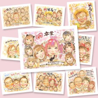 卒業のプレゼントに、笑顔を届ける似顔絵はいかがですか。下書き確認ができるので、安心して贈れます。 卒業 似顔絵 ギフト 贈り物 手描き プレゼント 名入れ 卒業 大学 記念 学校 卒業式 高校 大人数 学生 友達 子供 クラス 名入れ 下書き確認 修正無料 宝物 そっくり サプライズ かわいい 一生もの 思い出 卒業記念 卒業式 イラスト ハロウィン 感激 お祝い返し クリスマス 百寿祝い 披露宴
